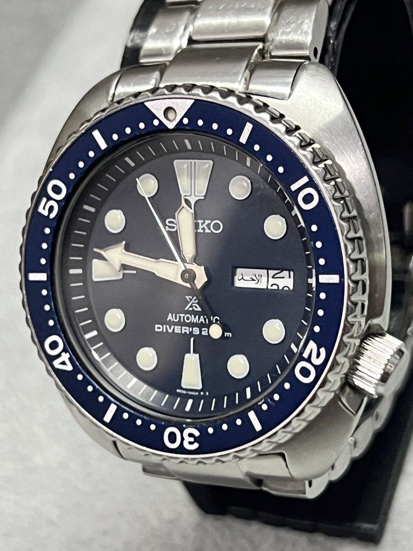 SEIKO PROSPEX TURTLE SRP773K1 (Category: Men's Watches) located in Manila. Submitted by itsmemark26 (Listing ID 1463521942, Image 3). Description: SEIKO PROSPEX TURTLE SRP773K1 BLUE DIAL PRE OWNED COMPLETE SET OUTER BOX INNER BOX MANUAL CARD TAG EXTRA LINKS 15,000 STEAL 💙 📍SAN ANDRES BUKID MANILA.