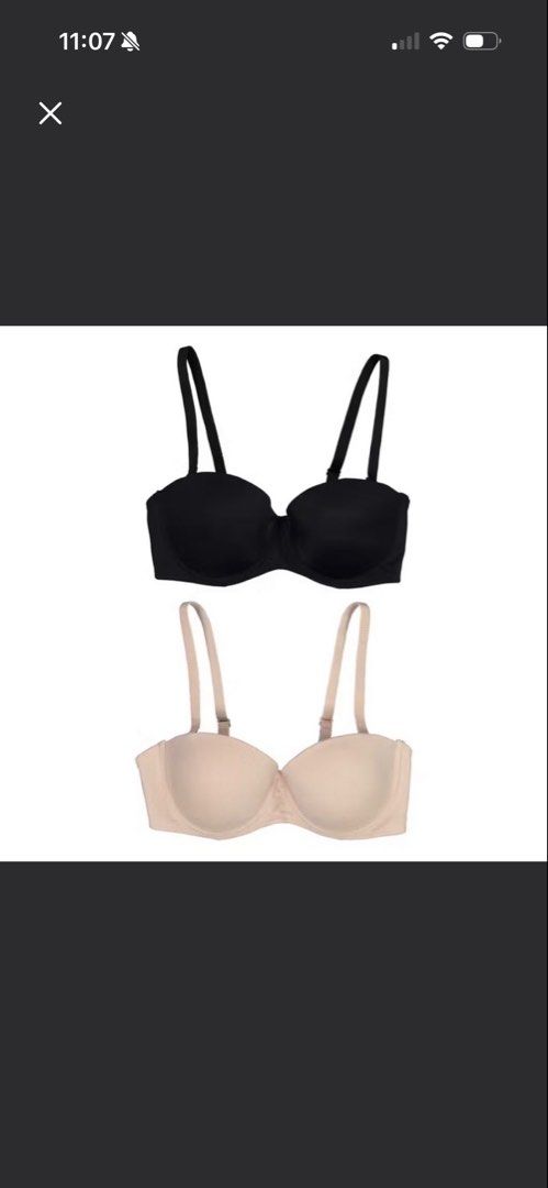 SET BENCH/ 2-in-1 Strapless Bra - Black/ Beige 34C (Category: Undergarments & Loungewear) located in Paranaque City. Submitted by handledwcare (Listing ID 1463497678, Image 1). Description: .
