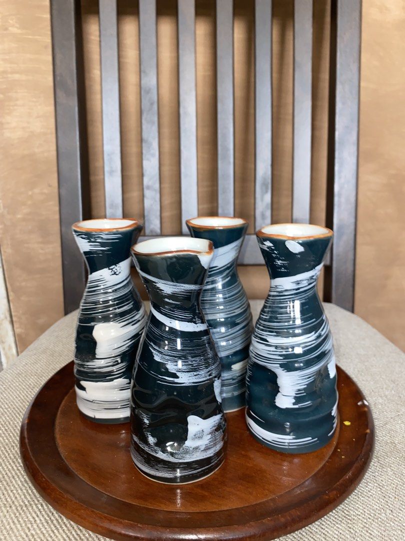 Set of 4 Stoneware Mini Vases (Category: Vases & Decorative Bowls) located in Pasig City. Submitted by maison_linenandceramics (Listing ID 1463350810, Image 1). Description: .