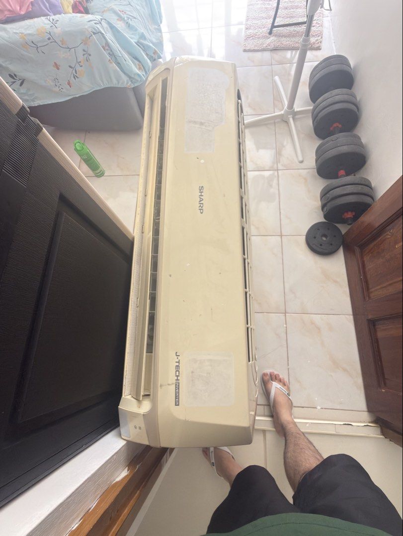 Sharp Split Type Air Conditioner AU-XS20VF J-Tech Inverter (Category: Air Conditioning and Heating) located in Dasmarinas. Submitted by rjrjrj114 (Listing ID 1463486993, Image 2). Description: - Sharp Split Type Air Conditioner - Model: AU-XS20VF - Cooling Capacity: 19,000 kJ/h - Technology: J-Tech Inverter - Refrigerant: R32 (Non-CFC) 2hp 3 months used only .