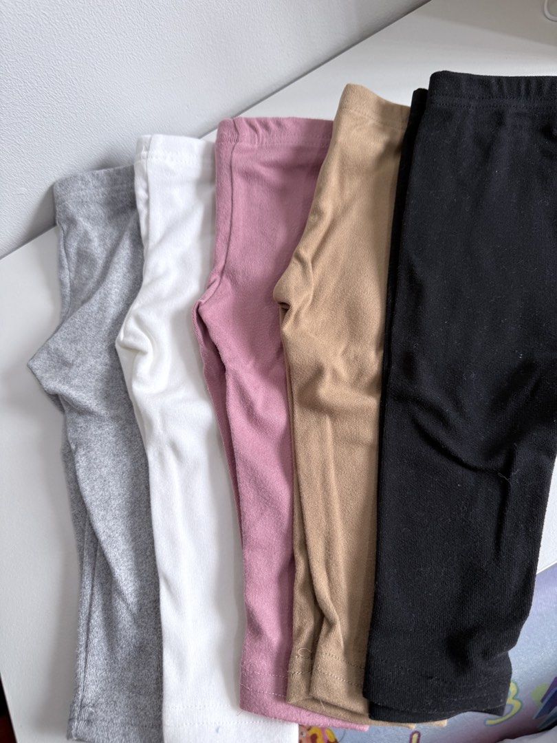 Shein Autumn/ Winter Leggings (Category: Babies & Kids Fashion) located in Quezon City. Submitted by klengkerz (Listing ID 1463496466, Image 3). Description: Shein winter leggings 5pcs Black, brown, and gray unused. .