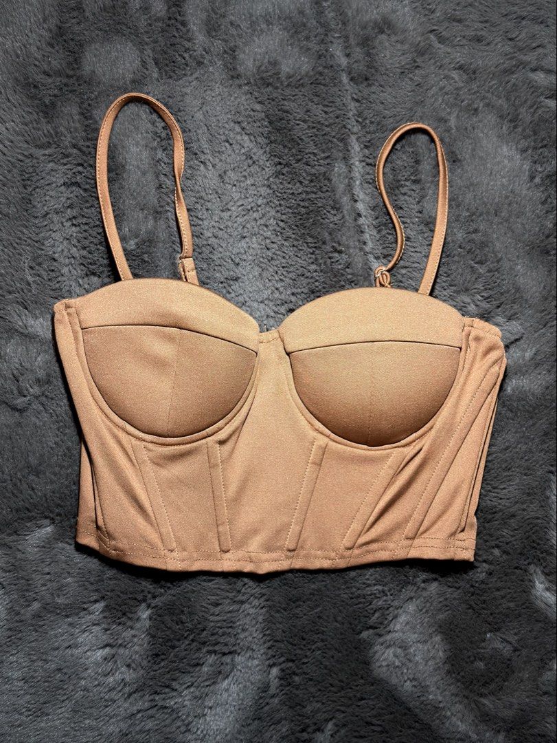 SHEIN brown structured bustier corset top (Category: Sleeveless) located in Valenzuela. Submitted by julijulyxoxo (Listing ID 1463342922, Image 1). Description: where to find me: Facebook: Julianne Leigh (post is already up) Instagram: shop.loveandrelove (might post updates/items here too) MOP: maribank, gcash, maya MOD: J&T Express Item is unwashed. Please wash immediately before wearing!.
