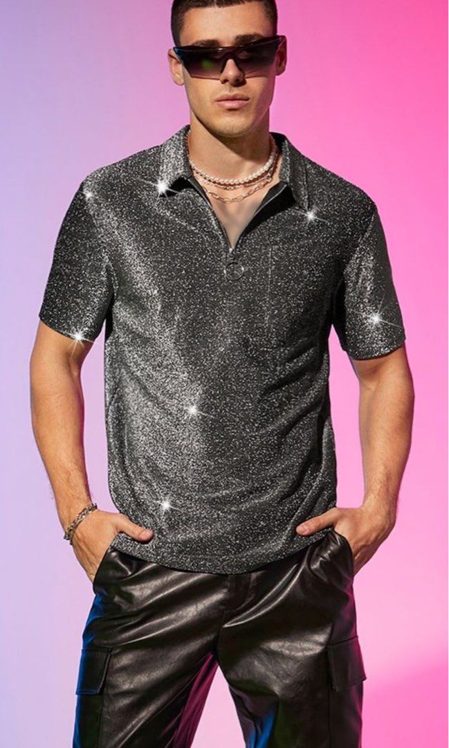 shein glittery silver for Men’s event top (Category: Others Tops) located in Cavite. Submitted by bambimay30 (Listing ID 1463329261, Image 2). Description: .