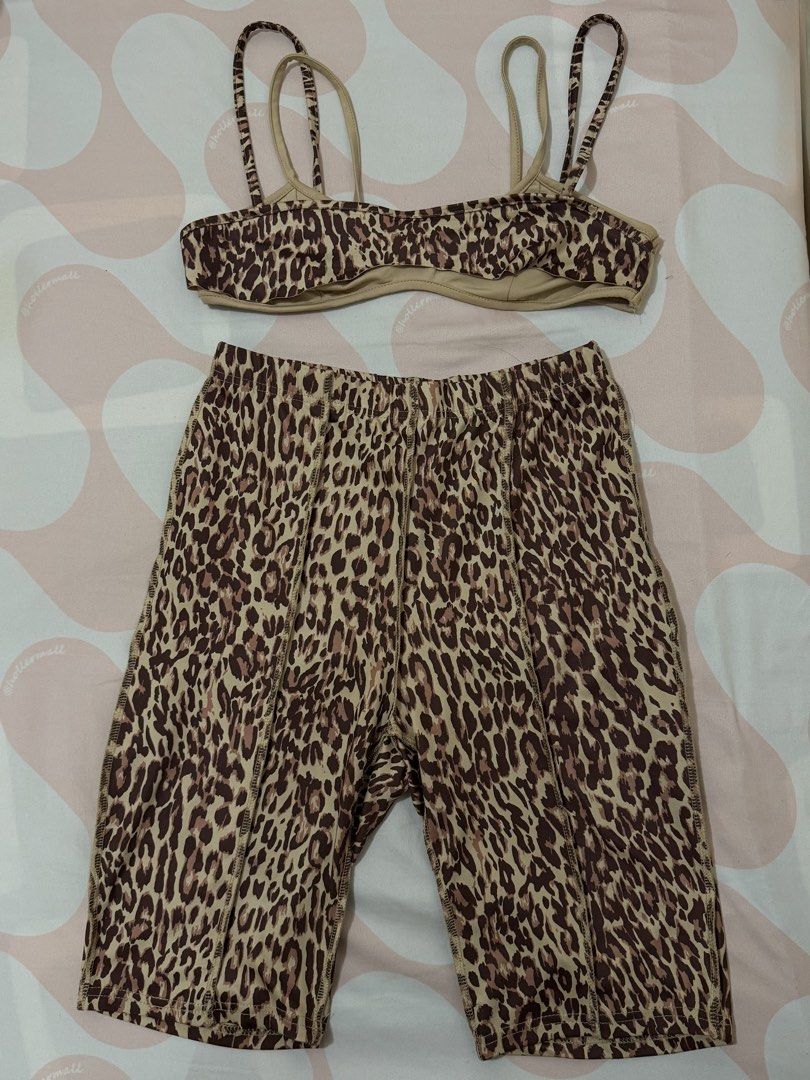 SHEIN Leopard Print Set (Category: Bikinis & Swimsuits) located in Paranaque City. Submitted by karlalettss (Listing ID 1463362109, Image 1). Description: — Size: Small to Medium — Never been used.