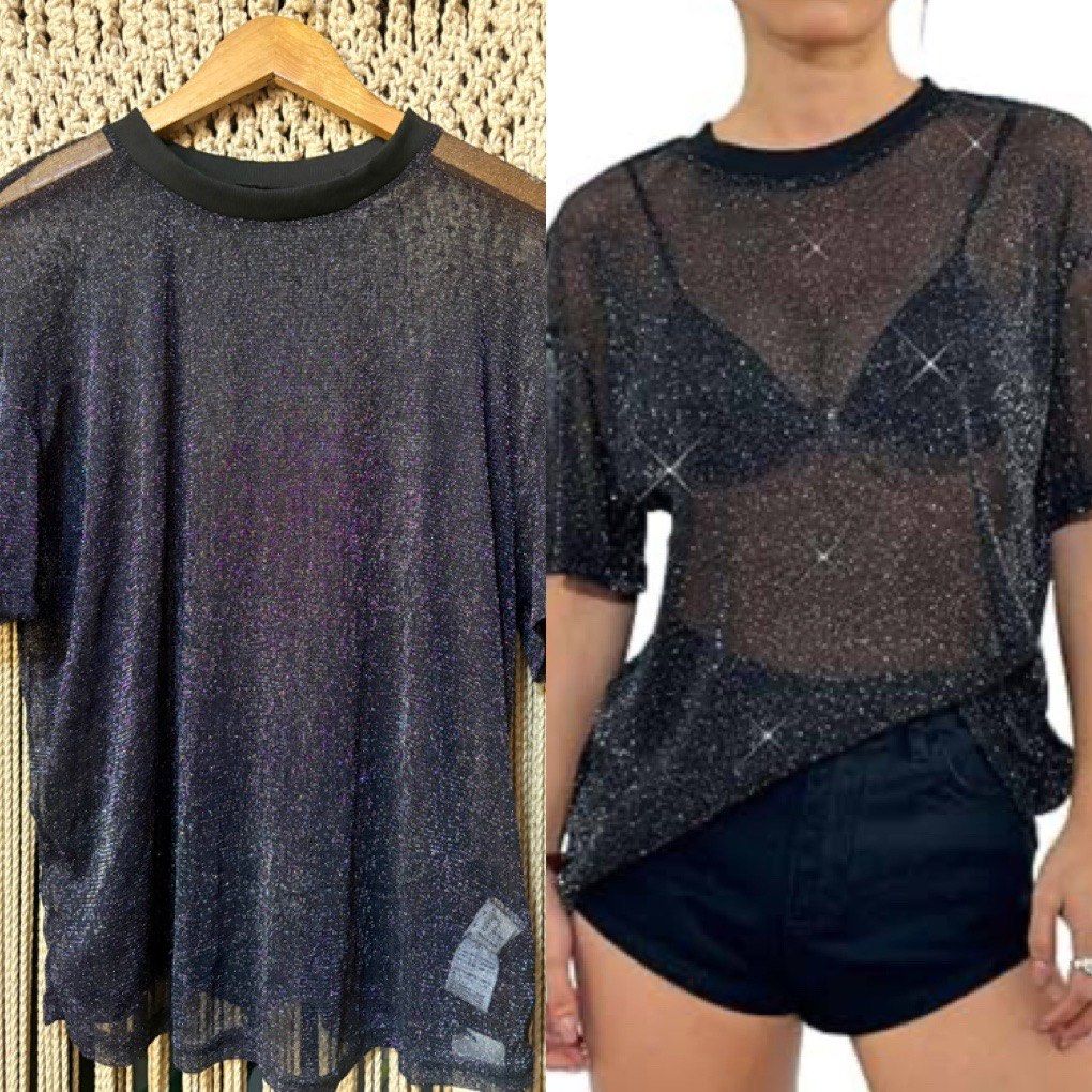 shein super stretch glittery event top (Category: Others Tops) located in Cavite. Submitted by bambimay30 (Listing ID 1463329331, Image 1). Description: super stretch.