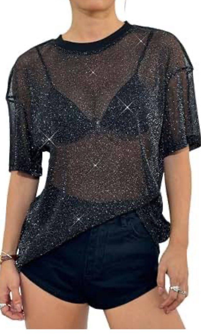shein super stretch glittery event top (Category: Others Tops) located in Cavite. Submitted by bambimay30 (Listing ID 1463329331, Image 2). Description: super stretch.