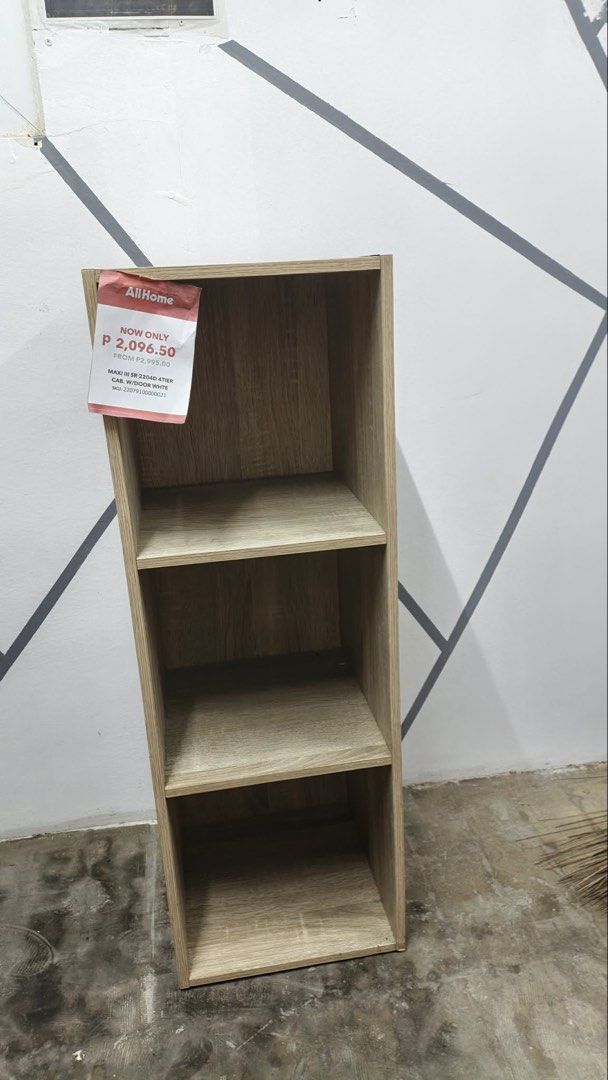 Shelf (Category: Shelves, Cabinets & Racks) located in Muntinlupa City. Submitted by declutter.clubph (Listing ID 1463475476, Image 3). Description: Wooden shelf From 2k now for sale at ₱1,500 ✨ Price still negotiable ✨ Location: RMT industrial complex, muntinlupa RMT warehouse 31AD.