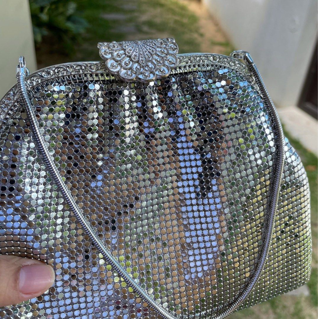 Silver Mesh Purse (Category: Clutches) located in Bulacan. Submitted by thriftbagcollections (Listing ID 1463441205, Image 3). Description: Silver Mesh Purse,excellent condition! Approx:H-5”W-6”D-1.5”.