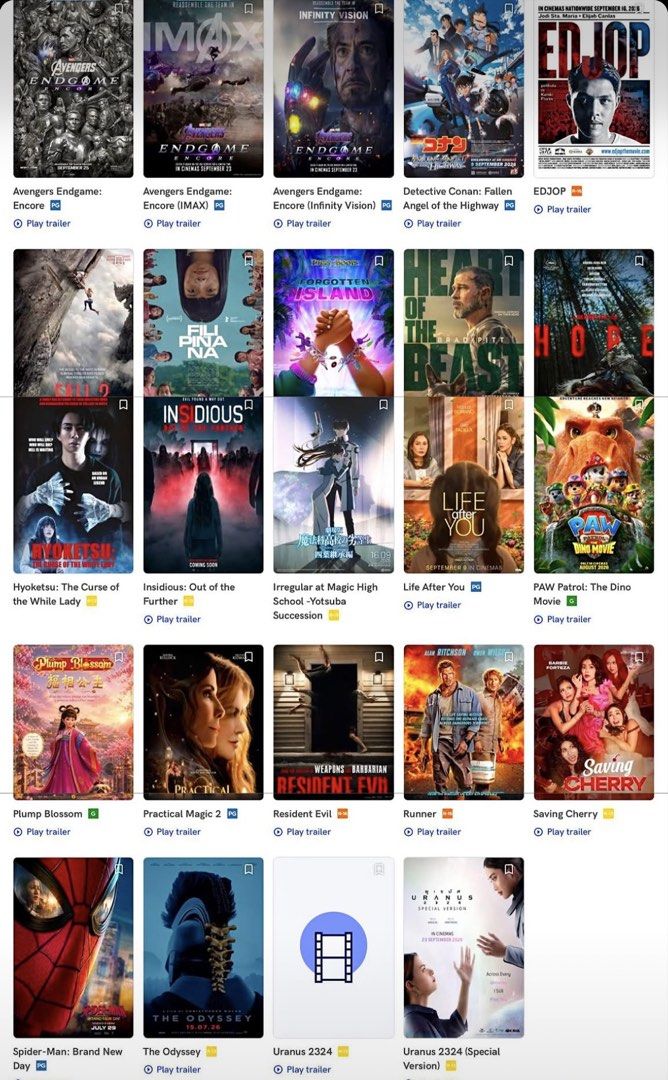 SM CINEMA TICKETS 50% OFF (Category: Events Tickets) located in Manila. Submitted by kishaaxsd (Listing ID 1463530318, Image 1). Description: Available SM Cinema Tickets Booking 50% off, dm if interested!.