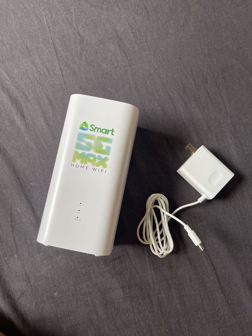 Smart 5G Max Home WiFi (Category: Batteries & Power Banks) located in Manila. Submitted by gemfinderph (Listing ID 1463410038, Image 1). Description: 📡 FOR SALE: Smart 5G Max Home WiFi ✨ BRAND NEW — NEVER USED! 📶 Smart 5G Max Home WiFi 💰 SRP: ₱4,990 📌 Condition: Brand new, unused 📦 Never been used 💭 RFS: No longer needed 🛵 Pick-up / Grab / Lalamove available.