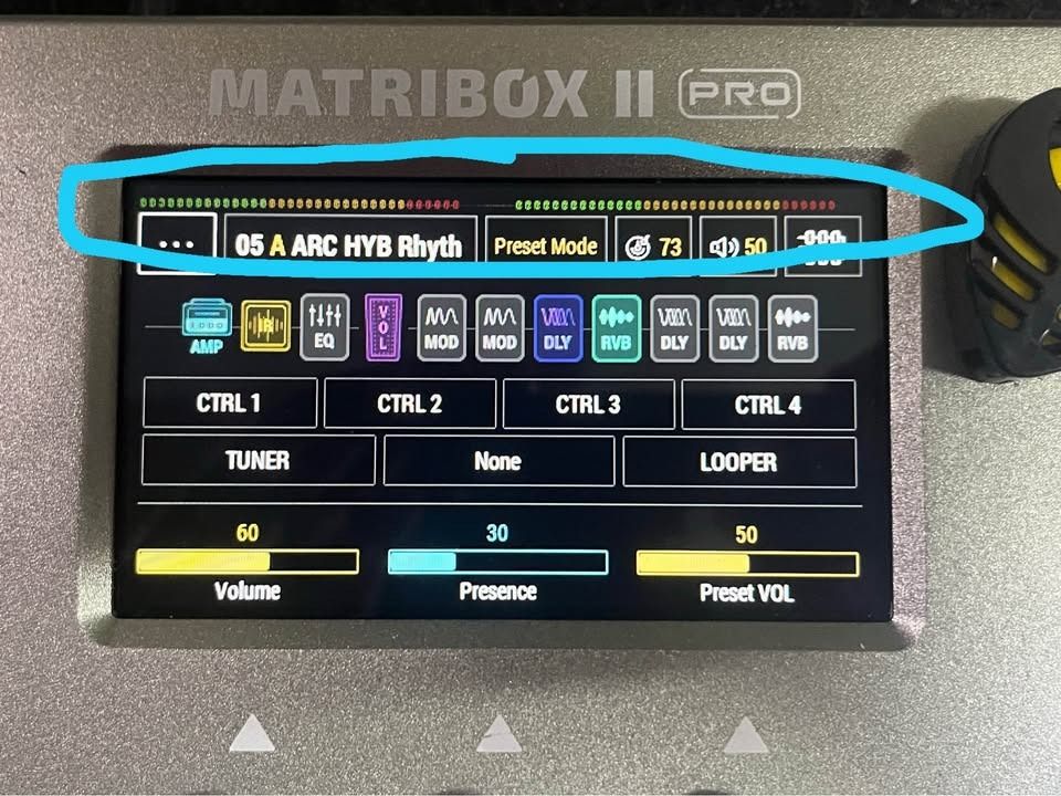 SONICAKE MATRIBOX II PRO (Category: Musical Instruments) located in Caloocan City. Submitted by jc.macaleng (Listing ID 1463383362, Image 3). Description: Sonicake Matribox II Pro - NAM A2 Capabilities - With Sync Tap Tempo and Effect Trails - Loaded with Paid Premium IRs - Flexbile Signal Chain (Allows Stacking of Effects) - Touchscreen Interface - Honest Issue: May horizontal line sa screen, pero walang effect sa functionality and hindi sha pan