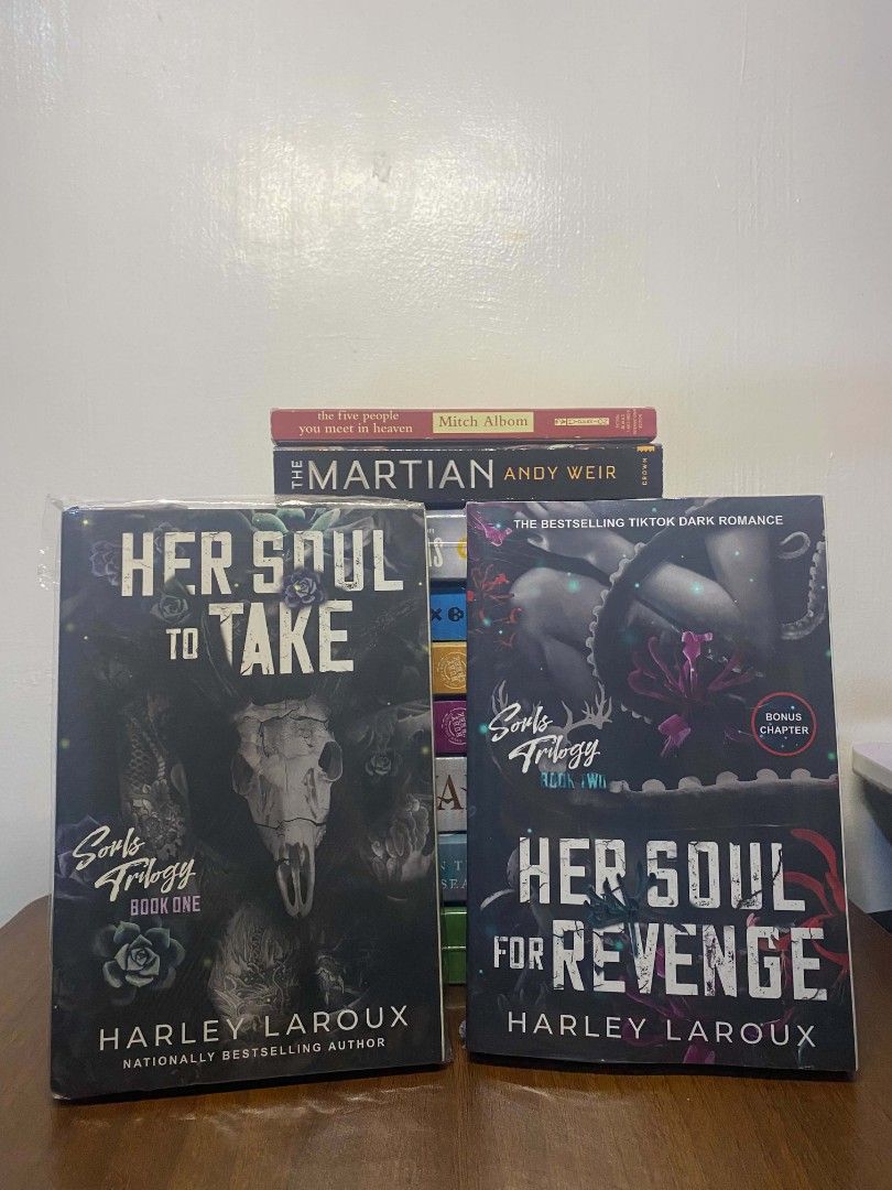 souls trilogy - bk1 & bk2 by harley laroux (Category: Storybooks) located in Pagsanjan. Submitted by thescarletpages (Listing ID 1463349407, Image 1). Description: book condi: book 1- read once book 2 - bnew *dm me for more pics and condi of both books loc: Laguna mod: jnt/sco mop: gotyme.