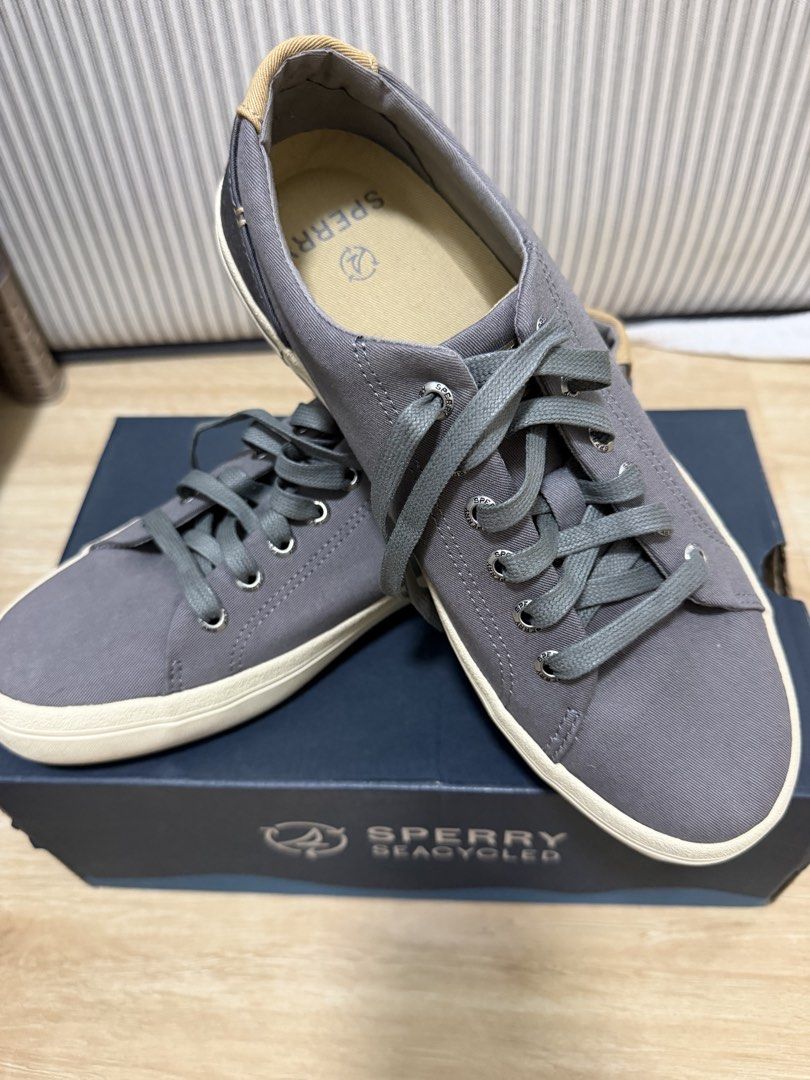 Sperry Striper II LTT Gray (Category: Casual Shoes) located in Lipa City. Submitted by budget8co (Listing ID 1463418175, Image 2). Description: Brandnew Sperry Striper II Seacycled GUARANTEED ORIGINAL Complete inclusion (box and extra shoe lace) Size US7/EU39/CM25.