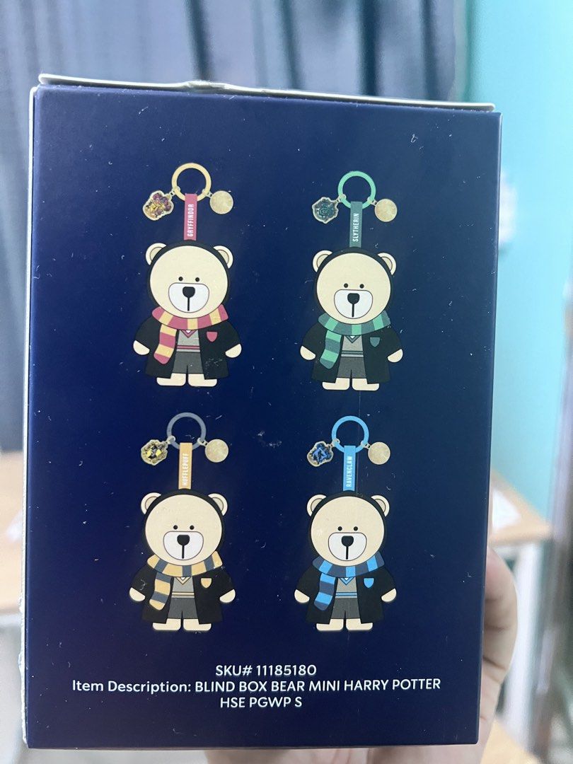 Starbucks Harry Potter Mini Bearista Bear Plush Keychain (Category: Plushies & Soft Toys) located in Manila. Submitted by cleverstone_21f597 (Listing ID 1463328049, Image 2). Description: - Starbucks x Harry Potter Mini Bearista Bear Plush Keychain - Blind box item - surprise character! - Collect all four Hogwarts houses - Ideal for Harry Potter fans and Starbucks collectors - Great accessory for bags or keys.