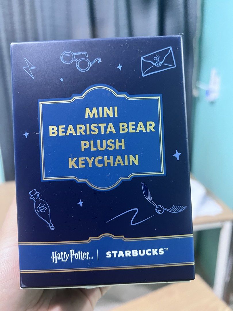 Starbucks Harry Potter Mini Bearista Bear Plush Keychain (Category: Plushies & Soft Toys) located in Manila. Submitted by cleverstone_21f597 (Listing ID 1463328049, Image 3). Description: - Starbucks x Harry Potter Mini Bearista Bear Plush Keychain - Blind box item - surprise character! - Collect all four Hogwarts houses - Ideal for Harry Potter fans and Starbucks collectors - Great accessory for bags or keys.