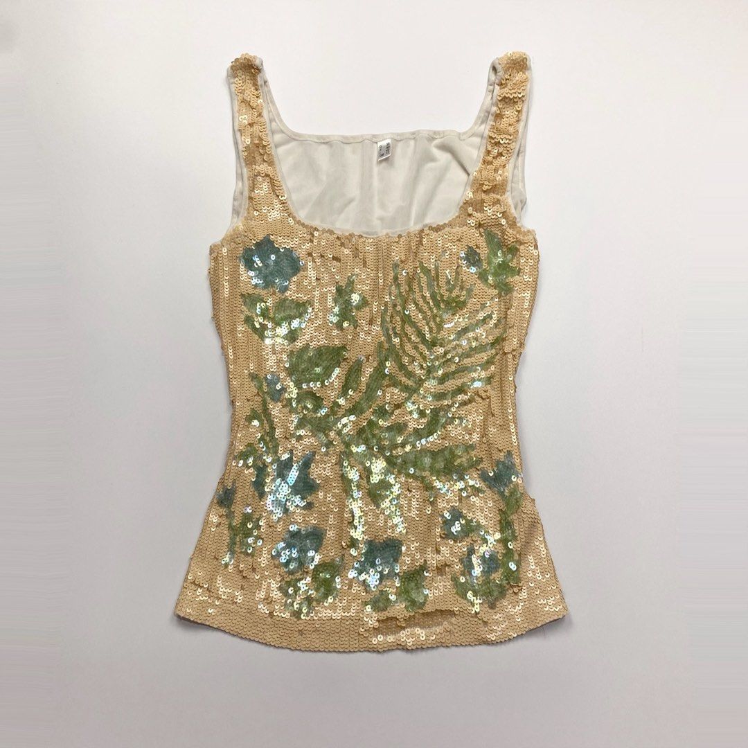 Summer sequins mesh tank top // y2k whimsy beaded (Category: Sleeveless) located in Dagupan City. Submitted by maxi.vint (Listing ID 1463455954, Image 1). Description: .