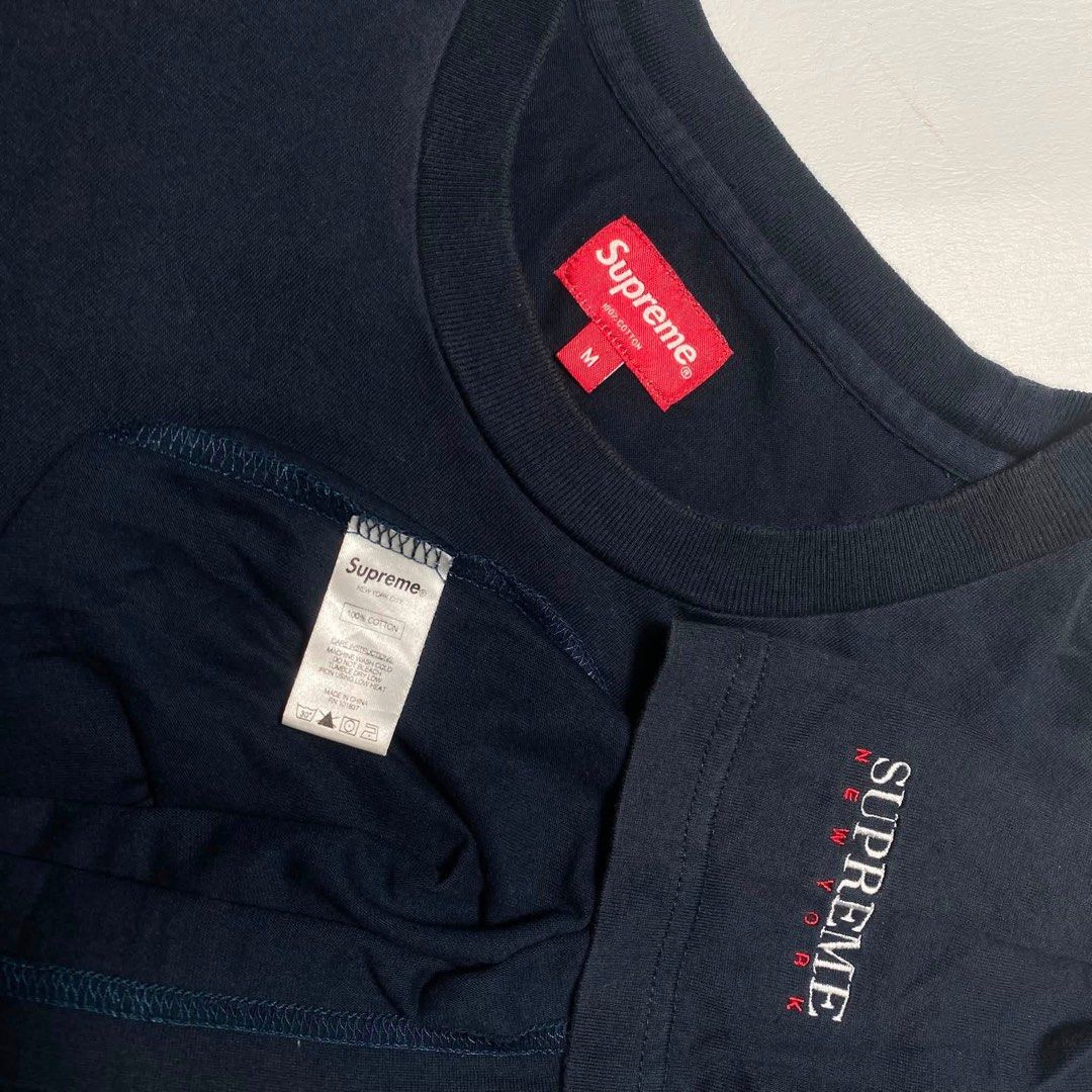 SUPREME NEW YORK TEE (Category: Tshirts & Polo Shirts ) located in Manila. Submitted by valuable_rags (Listing ID 1463474609, Image 3). Description: SUPREME NEW YORK TEE CONDITION : VERYGOOD SIZE : MEDIUM DIMENSIONS: W21.5. X L29 ISSUE: FADE ON SLEEVE .