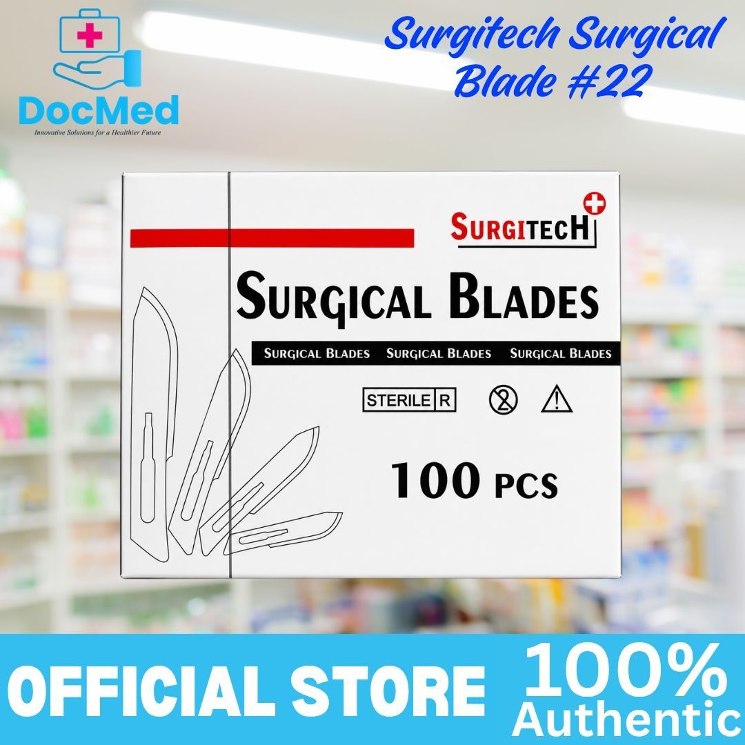SURGITECH SURGICAL BLADE #22 (Category: Medical Supplies & Tools) located in Quezon City. Submitted by zee_010200 (Listing ID 1463403138, Image 1). Description: - Brand: Surgitech - Model: Surgical Blade #22 - Quantity: 100 pieces per box - Condition: Sterile - Reliable and high-quality surgical blades.