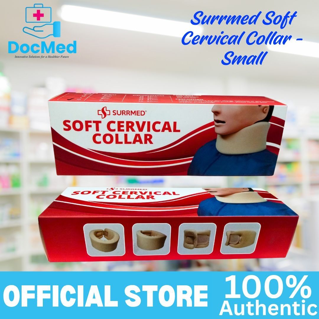 SURRMED SOFT CERVICAL COLLAR - SMALL (Category: Medical Supplies & Tools) located in Quezon City. Submitted by zee_010200 (Listing ID 1463382028, Image 2). Description: - Brand: Surrmed - Product: Soft Cervical Collar - Size: Small - Color: Beige/Tan - Features: Soft material for comfort, provides gentle neck support and stability. - Condition: Brand new.