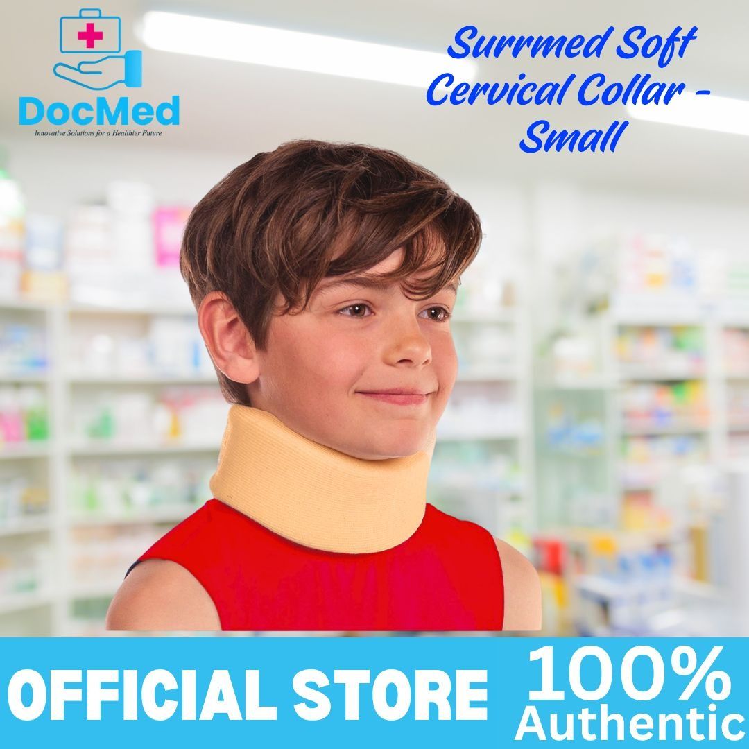 SURRMED SOFT CERVICAL COLLAR - SMALL (Category: Medical Supplies & Tools) located in Quezon City. Submitted by zee_010200 (Listing ID 1463382028, Image 3). Description: - Brand: Surrmed - Product: Soft Cervical Collar - Size: Small - Color: Beige/Tan - Features: Soft material for comfort, provides gentle neck support and stability. - Condition: Brand new.