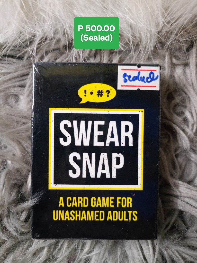🫟SWEAR SNAP CARD GAME🫟 (Category: Board Games & Puzzles) located in Quezon City. Submitted by silentcrystal.de356b (Listing ID 1463449157, Image 1). Description: .
