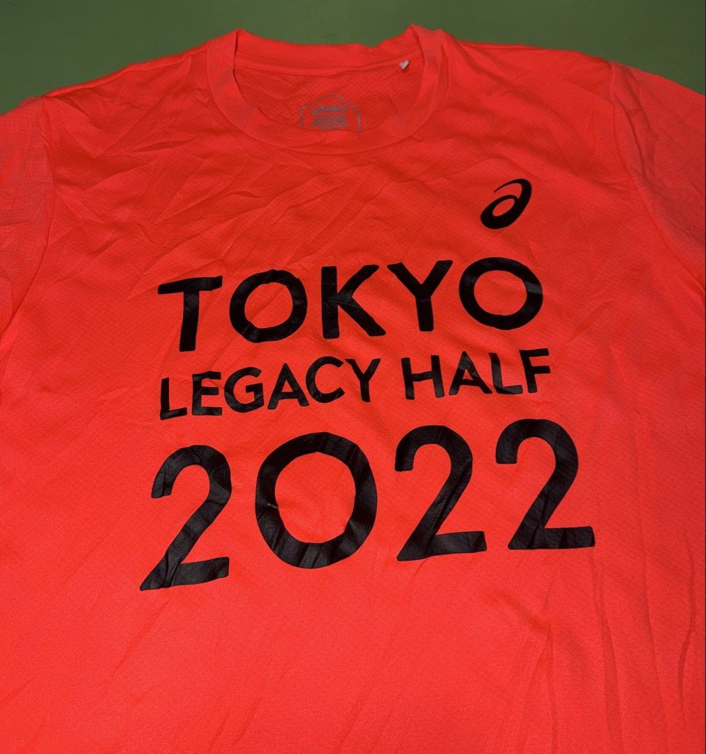 T Shirt (Category: Activewear) located in Pasig City. Submitted by reyeslarry11740 (Listing ID 1463450597, Image 2). Description: For Sale Asics Tokyo Legacy Half 2022 Shirt Men Size Large 20.2w x 27.5L Good as new No issue 400 plus ship only Payment 1st Pasig city .