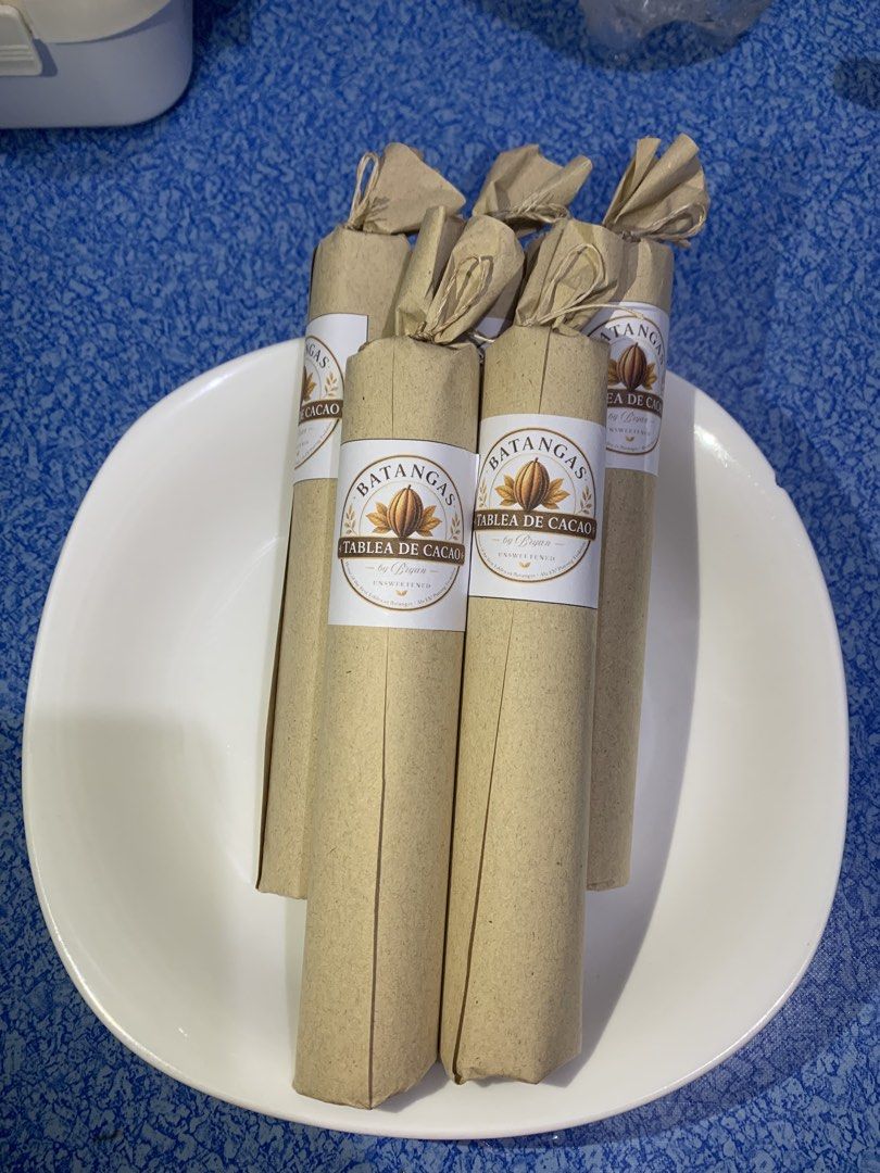 Tablea de Cacao (Category: Fresh Produce) located in Mandaluyong City. Submitted by marqus052518 (Listing ID 1463330746, Image 1). Description: Tablea De Cacao 70Php 50grams per roll Unsweetened Tablea Location: Pinagbuhatan Pasig Mode of Payment: Gcash, Paymaya and Maribank. Ship via: Lalamove Grab or Angkas ( Buyer's Shoulder the shipping fee Open for Bulk orders! PM for more inquiries.