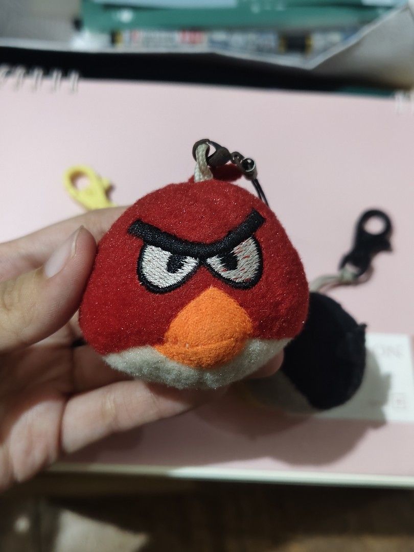 take all Angry Birds plush bag charms keychains (Category: Character Goods) located in Bulacan. Submitted by angel.decluttersx (Listing ID 1463526532, Image 3). Description: no issue rfs: declutter.