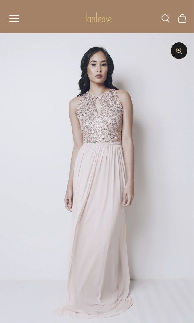 Tantease Sequins Gown Gold -Small (Category: Evening dresses & gowns) located in Manila. Submitted by goodthingspreloved.92 (Listing ID 1463499360, Image 1). Description: -Gold sequined gown with flowing chiffon skirt. - sized Small, but my actual size is medium - stretchy - Ideal for formal events, weddings, or parties. - Worn only once for a special occasion. - Original Price 10,500.