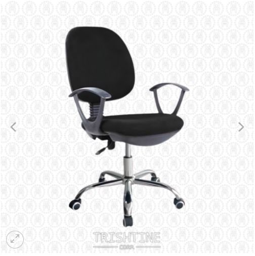 TCL-035 | Clerical Chair (Category: Office Furniture & Fixtures) located in Caloocan City. Submitted by jimkirt.tristine.ph (Listing ID 1463389442, Image 1). Description: Material: Fabric Back & Seat Nylon Base Feature: With Armrest Color: Black DISCLAIMER: PRICE IS FOR POSTING PURPOSES ONLY.