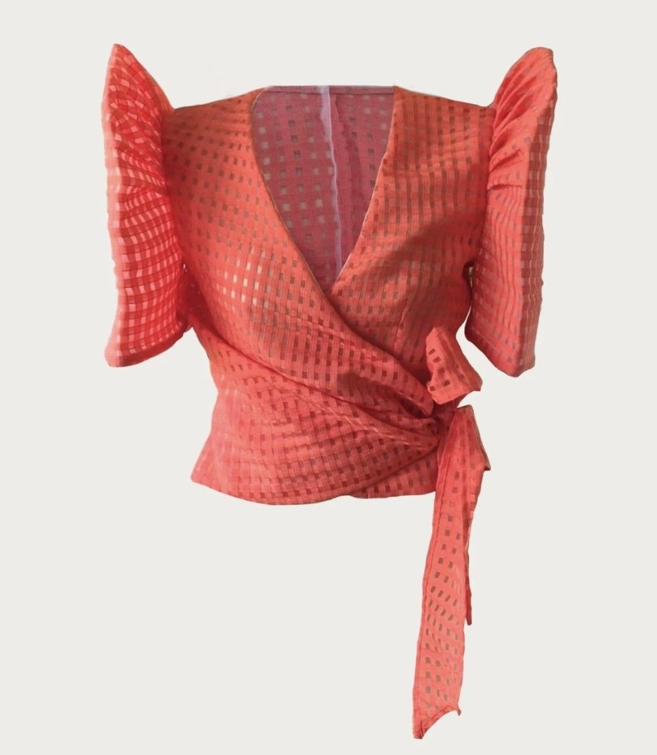 Terno Wrap Top size Medium (Category: Blouses) located in Paranaque City. Submitted by yssalvage (Listing ID 1463366910, Image 1). Description: Last Stock Medium.