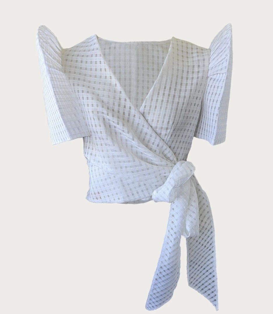 Terno Wrap top. Size Small & Large (Category: Blouses) located in Paranaque City. Submitted by yssalvage (Listing ID 1463366242, Image 1). Description: Last stock Available in Size Small & Large.