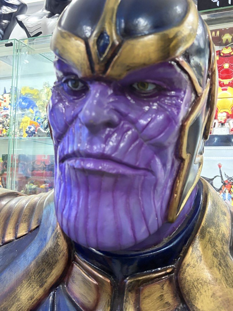 Thanos 1:1 (Category: Figurines & Statues) located in Makati City. Submitted by tomypom (Listing ID 1463517748, Image 3). Description: Lifesize statue 1:1 thanos Marvel Avengers 30 inches tall See pictures for more details Great for mancave 24,999 no rush. Ty .