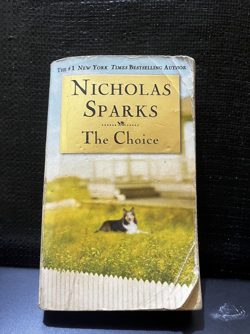 The Choice by Nicholas Sparks (Category: Storybooks) located in Quezon City. Submitted by earthsnake14 (Listing ID 1463353552, Image 1). Description: - Title: The Choice by Nicholas Sparks - Edition: Paperback - Genre: Romance Novel - Theme: Love and second chances - Author: New York Times Bestselling Author - Condition: New/Great read.