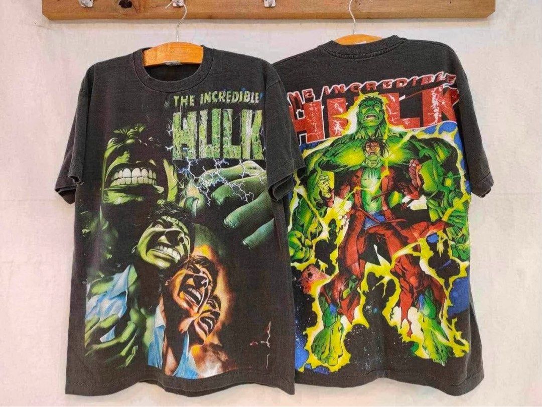 The Incredible Hulk Marvel Tee (Category: Tshirts & Polo Shirts ) located in Manila. Submitted by trademarksallstyleshoppe (Listing ID 1463384352, Image 1). Description: Thailand Bootleg L / XL No side seam Single stitch.