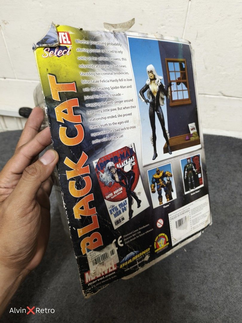 The Marvel Select Black Cat Special Collector Edition (Category: Figurines & Statues) located in Manila. Submitted by alvinretro (Listing ID 1463411024, Image 2). Description: not sealed / but never been played Tayuman, Manila.