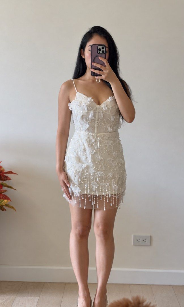 The Pearl Mini - White | FOR RENT (Category: Dresses) located in Cebu City. Submitted by mkstudiocollective (Listing ID 1463376971, Image 1). Description: .