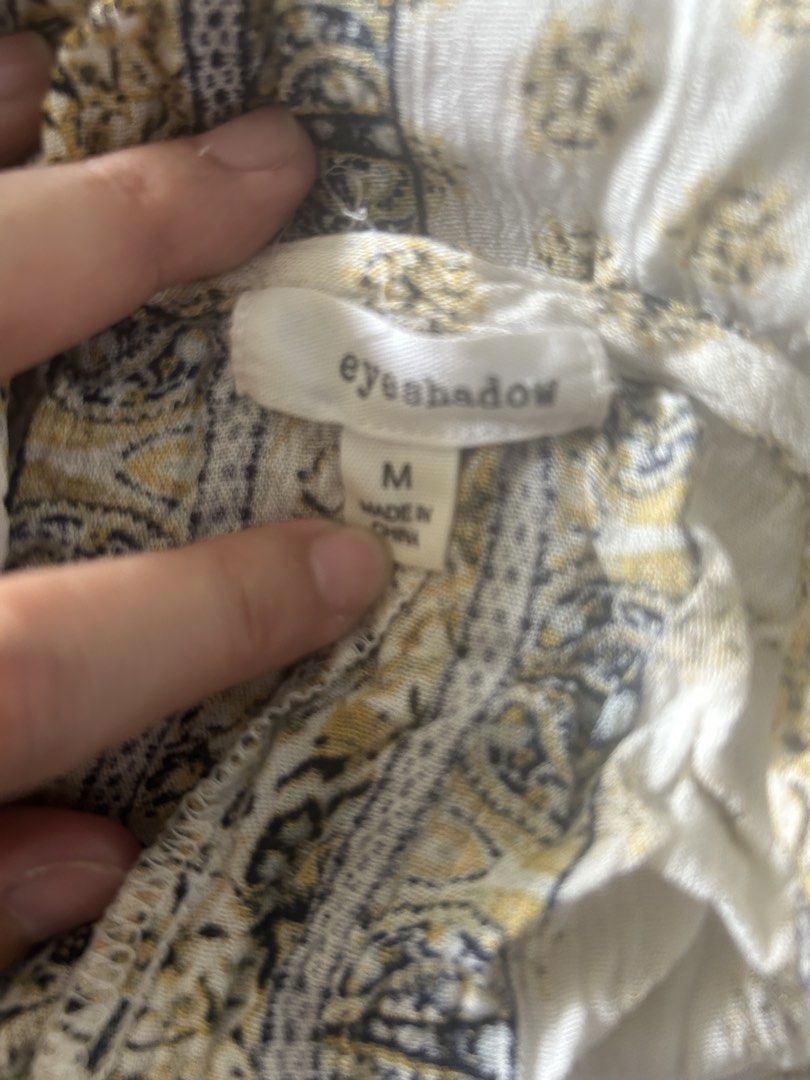 Thrifted Boho style halter top (M) (Category: Sleeveless) located in Imus. Submitted by ms_hoarder (Listing ID 1463393869, Image 3). Description: 38 inches bust 22 inches long.