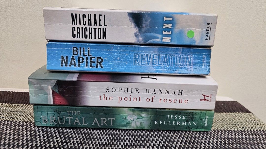 Thriller Bundle (Category: Storybooks) located in Manila. Submitted by erikuhrox007 (Listing ID 1463554549, Image 1). Description: - Bundle of 4 popular thriller novels - Books are in vgc - Ideal for fans of the thriller genre - Great for your next reading adventure.