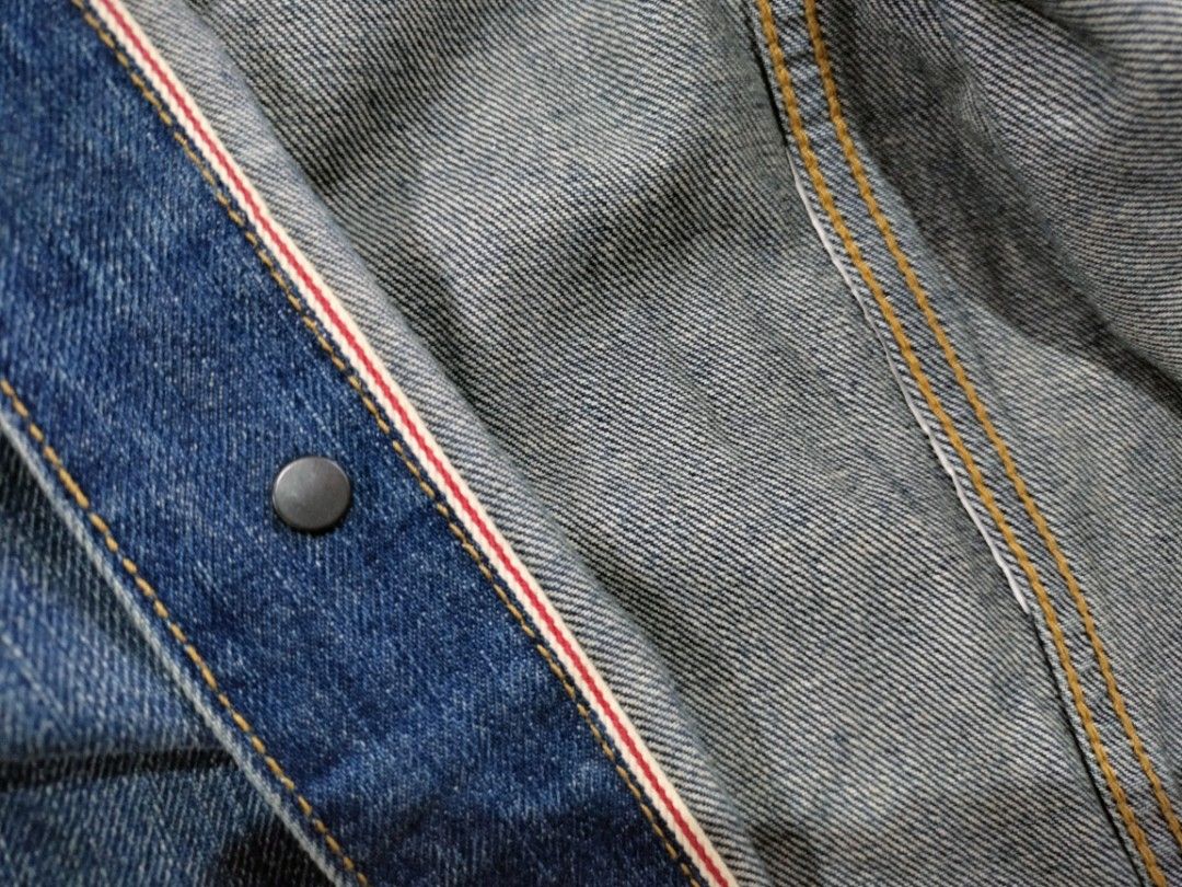 TODD SNYDER TYPE 2 SELVEDGE DENIM JACKET (Category: Coats, Jackets and Outerwear) located in Abucay. Submitted by naixrazion199x (Listing ID 1463429257, Image 3). Description: TODD SNYDER TYPE 2 SELVEDGE DENIM JACKET‼️ 💸💸+sf 22.5x25.5 no issue pwede vouch or vcall para safe 📍bataan ship via j&t.