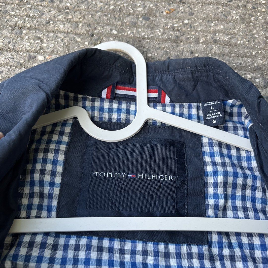 Tommy Harrington Navyblue Jacket (Category: Coats, Jackets and Outerwear) located in Mandaue City. Submitted by hannahitems (Listing ID 1463529040, Image 3). Description: Tommy Harrington Navyblue Jacket L on tag 24 width 28 length excellent 📥.