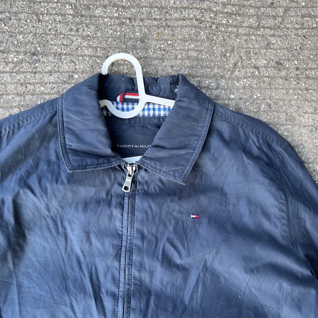 Tommy Harrington Navyblue Jacket (Category: Coats, Jackets and Outerwear) located in Mandaue City. Submitted by hannahitems (Listing ID 1463529040, Image 2). Description: Tommy Harrington Navyblue Jacket L on tag 24 width 28 length excellent 📥.
