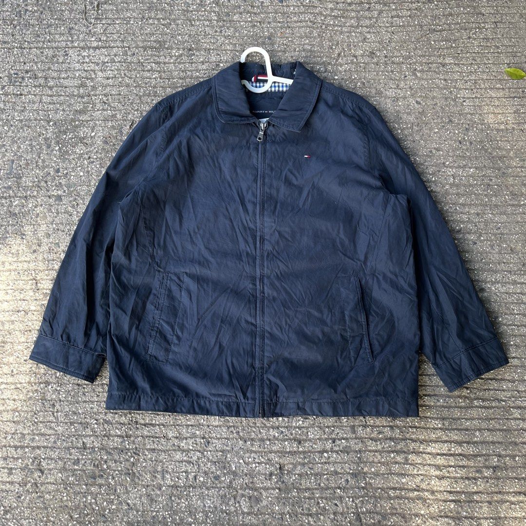 Tommy Harrington Navyblue Jacket (Category: Coats, Jackets and Outerwear) located in Mandaue City. Submitted by hannahitems (Listing ID 1463529040, Image 1). Description: Tommy Harrington Navyblue Jacket L on tag 24 width 28 length excellent 📥.