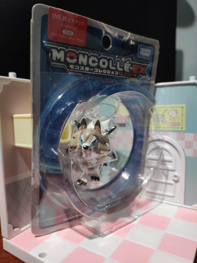 TOMY Pokemon Figure - Lycanroc (Midday Form) (Category: Figurines & Statues) located in Taguig. Submitted by lilrootshop (Listing ID 1463386749, Image 3). Description: ***Crossposted*** Price: 550 AUTHENTIC BIB Pass sa lowballers! First to pay basis. No COD. For item reservation, a down payment of 50% or 100 pesos (whichever is less) is required. Down payment is non-refundable. One month reservation only. Location: Taguig (near BGC) MOP: GCash / 