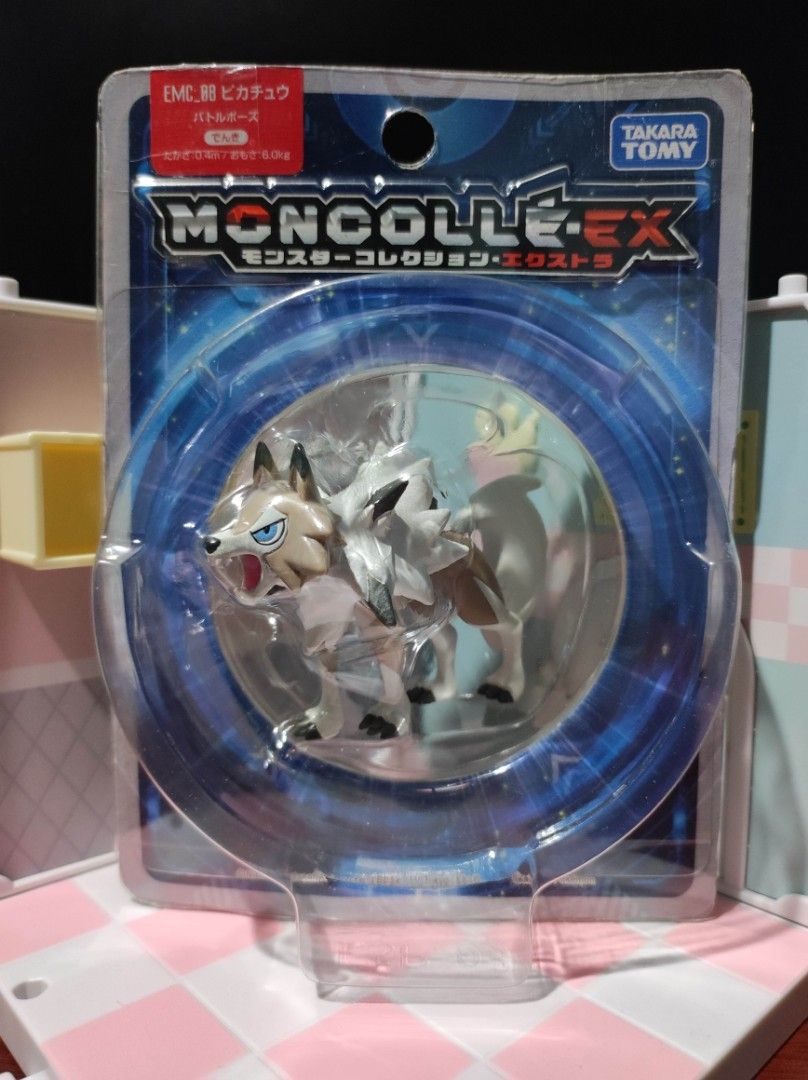 TOMY Pokemon Figure - Lycanroc (Midday Form) (Category: Figurines & Statues) located in Taguig. Submitted by lilrootshop (Listing ID 1463386749, Image 1). Description: ***Crossposted*** Price: 550 AUTHENTIC BIB Pass sa lowballers! First to pay basis. No COD. For item reservation, a down payment of 50% or 100 pesos (whichever is less) is required. Down payment is non-refundable. One month reservation only. Location: Taguig (near BGC) MOP: GCash / 