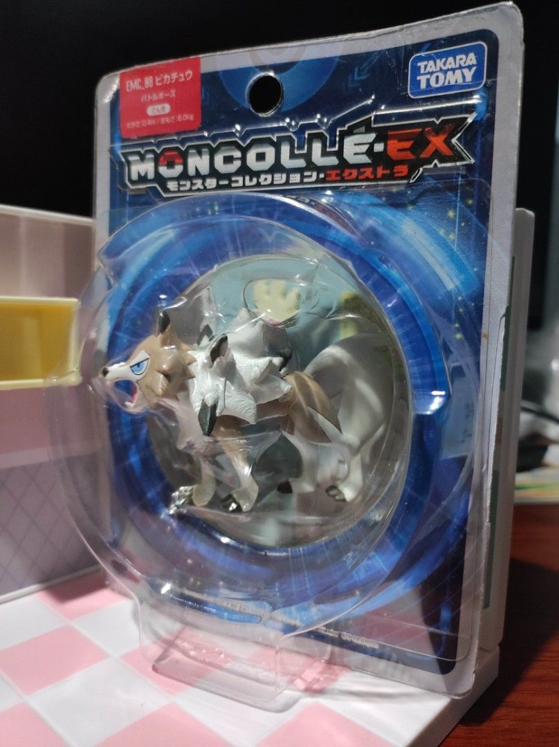 TOMY Pokemon Figure - Lycanroc (Midday Form) (Category: Figurines & Statues) located in Taguig. Submitted by lilrootshop (Listing ID 1463386749, Image 2). Description: ***Crossposted*** Price: 550 AUTHENTIC BIB Pass sa lowballers! First to pay basis. No COD. For item reservation, a down payment of 50% or 100 pesos (whichever is less) is required. Down payment is non-refundable. One month reservation only. Location: Taguig (near BGC) MOP: GCash / 