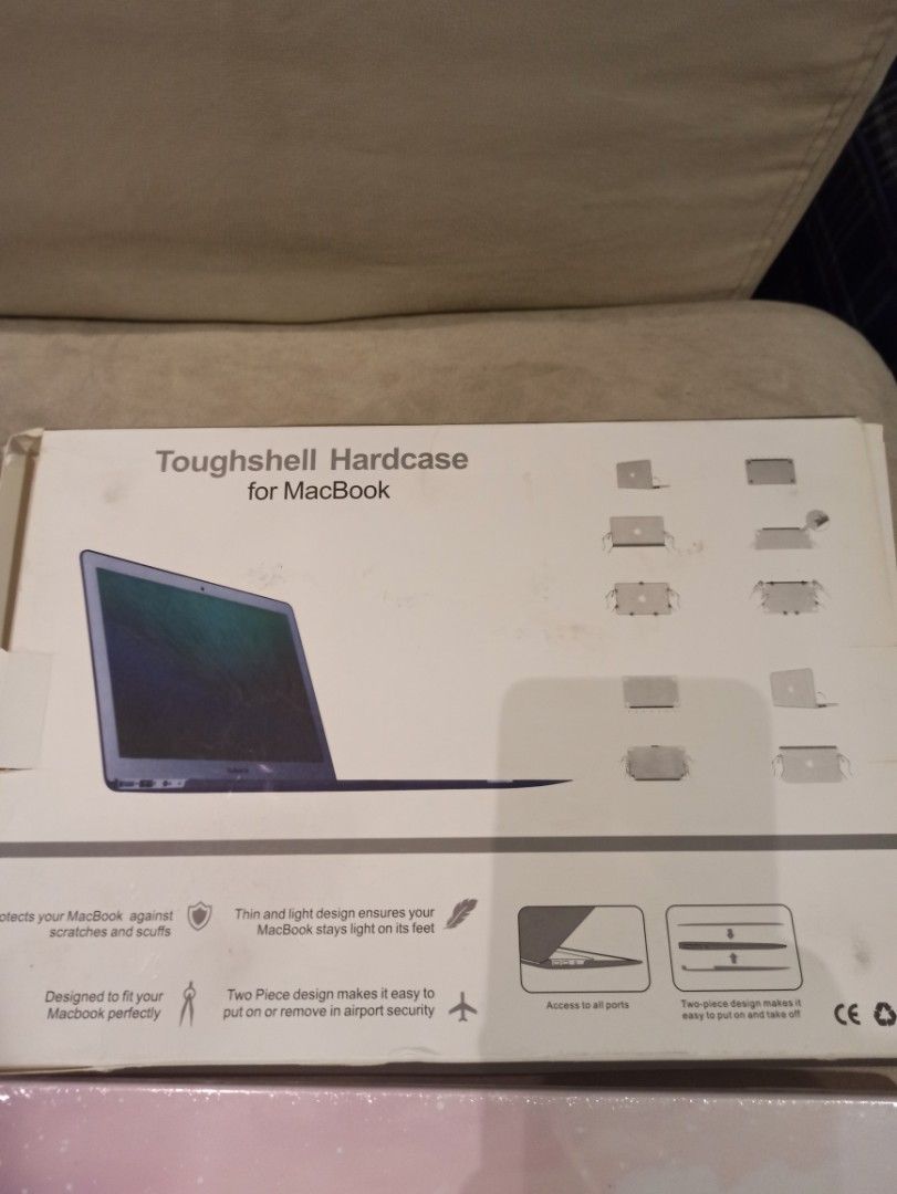 Toughshell Hardcase for MacBook - Cloud Design (Category: Laptop Bags & Sleeves) located in Caloocan City. Submitted by rtarellano (Listing ID 1463332746, Image 1). Description: - Protects MacBook from scratches and scuffs - Thin and lightweight design - Easy two-piece installation and removal - Full access to all ports - Keeps your MacBook looking new - Perfect, snug fit for your MacBook.