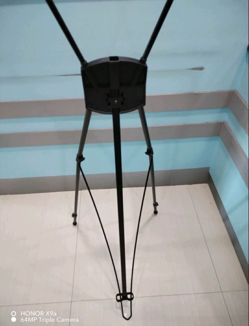 TRI-POD BANNERSTAND (Category: Home Improvement Tools & Accessories) located in Quezon City. Submitted by teuz.ent1 (Listing ID 1463338846, Image 1). Description: Material : Aluminum Color : Black Size: 2ft x 5ft (adjustable up to 2ft x 6ft).