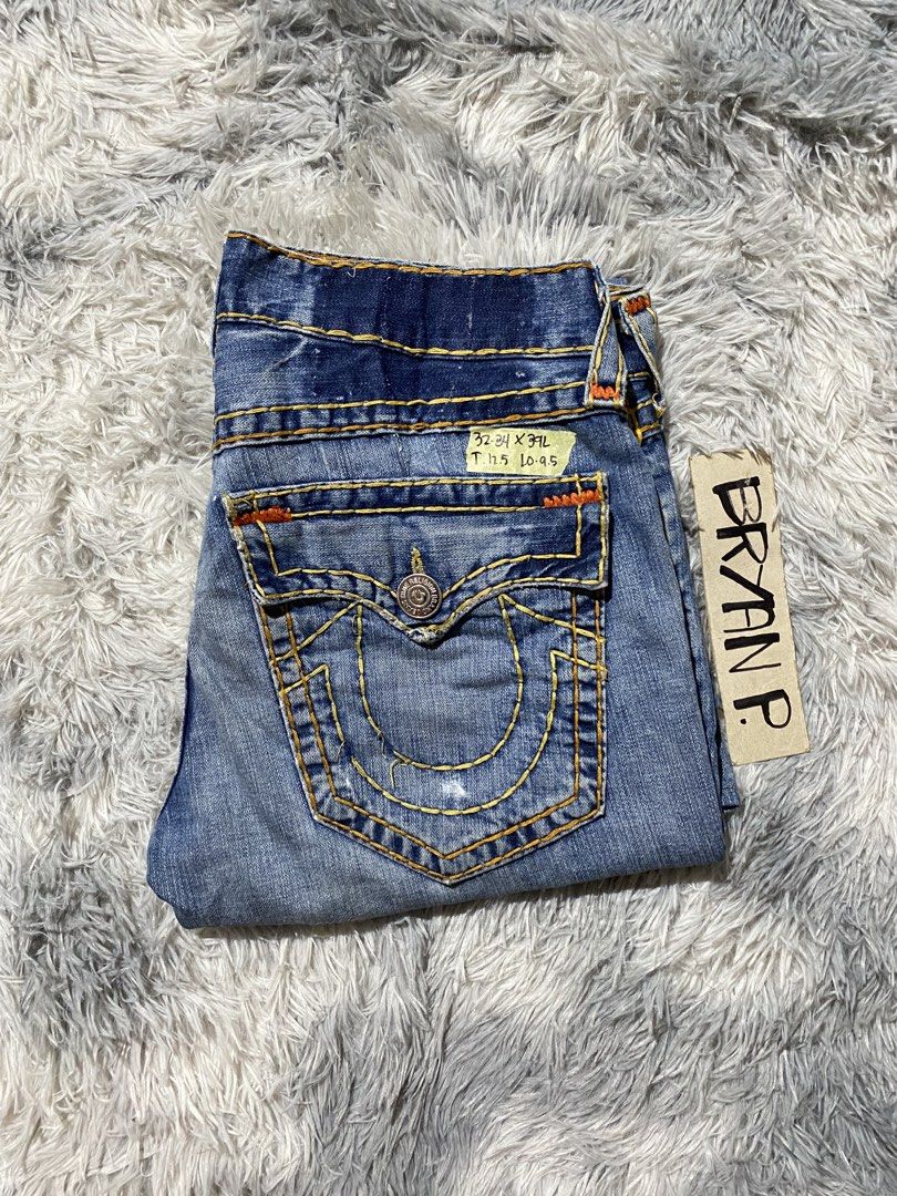 TRUE RELIGION JOEY SUPER T FLARED (Category: Activewear) located in Cagayan de Oro. Submitted by thriftchubs (Listing ID 1463483550, Image 1). Description: 32 ON TAG 34 ACTUAL TAPE 39LENGTH 12.5 THIGH 9.5 LEG OP VGOOD CONDITION ALTERED/REPAIRED DISTRESS AUTHENTIC PHOTO MAY VARY DUE TO LIGHTING ISSUE SEE PICS +SF .