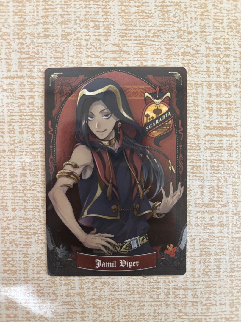 Twisted Wonderland Official Jamil Viper Photocard (Category: Raw Singles) located in Iloilo. Submitted by jasontoddswife (Listing ID 1463357504, Image 1). Description: Flaws: None MOP: GCash MOD: J&T, LBC Buyer shoulders shipping fee. PM for more inquiries/photos. .